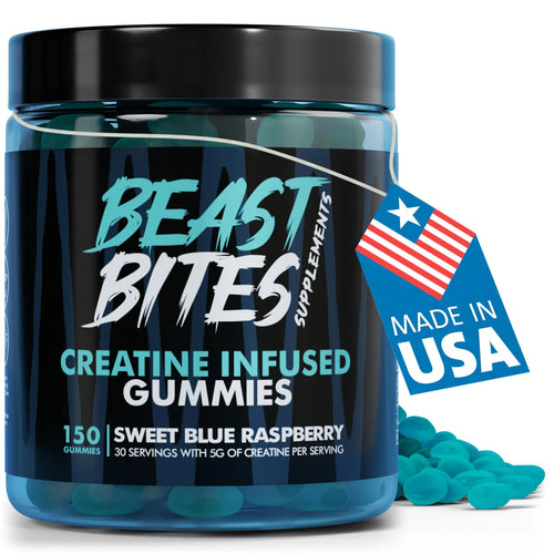 Beast Bites® – 150 Gomitas de Creatina (5g c/u)